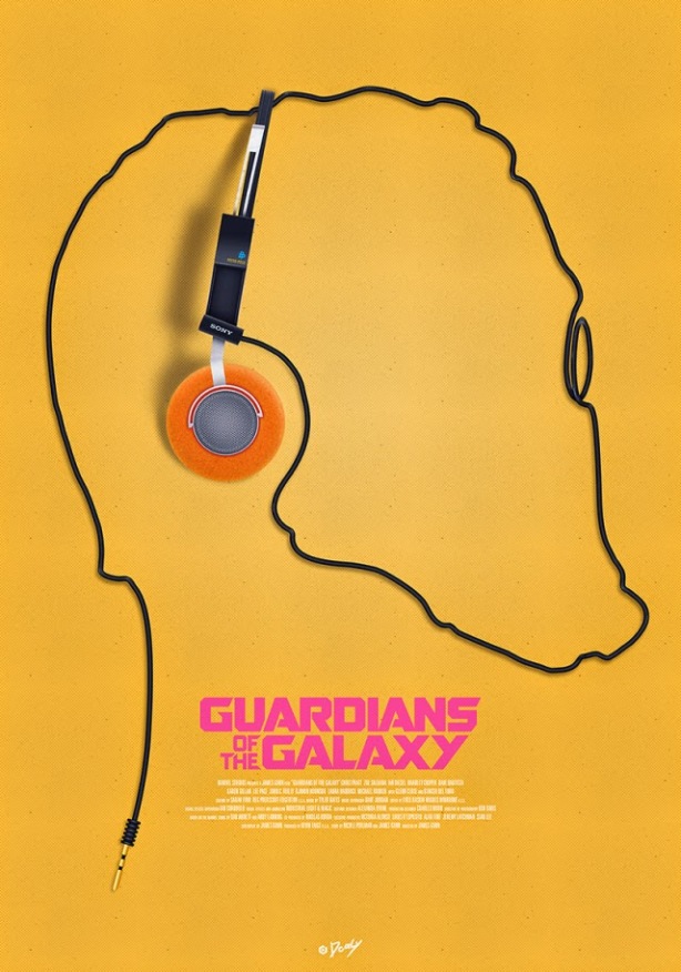 Guardians of the Galaxy walkman poster